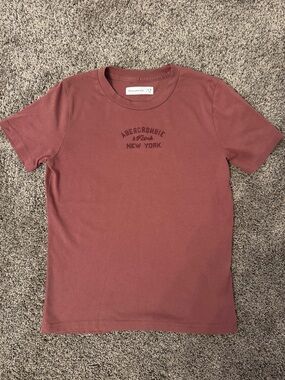 Abercrombie Kids Mauve Crewneck Logo Tee